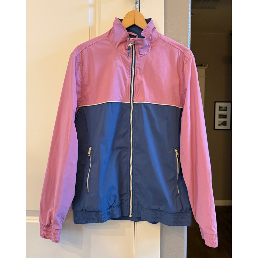 Marine Layer Unisex Adult Pink/Blue Colorblock Lightweight Windbreaker Size M - Picture 6 of 6